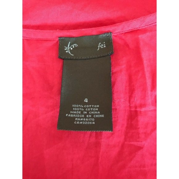 FEI Anthropologie Coral Tiered Tank Top Ruffle - Picture 6 of 6